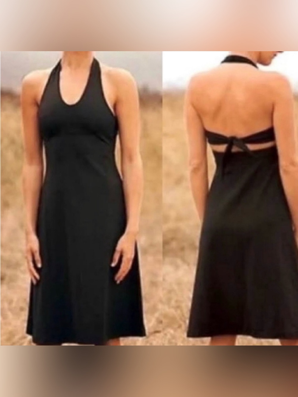 Patagonia Morning Glory Halter
Tie Back Dress Size xS Black